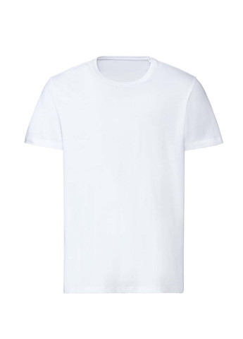 Белая футболка базовая с коротким рукавом Livergy