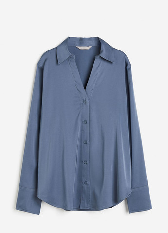 Темно-синя демісезонна блузка H&M