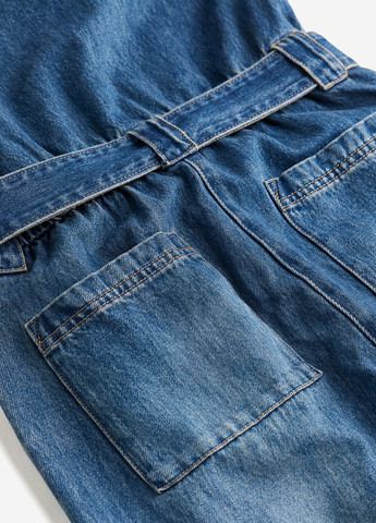 КомбІнезон H&M однотонний синій джинсовий