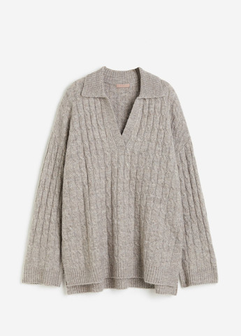 Сіро-бежевий демісезонний светр H&M