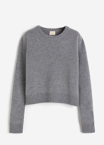 Серый демисезонный свитер H&M