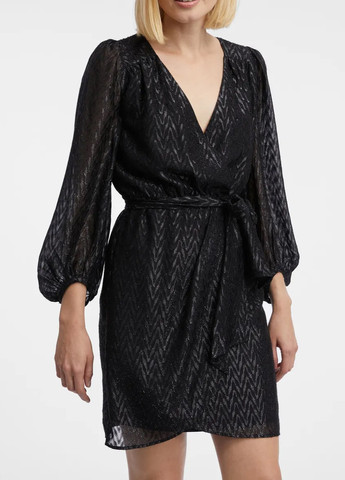 Черное вечернее платье Orsay с геометрическим узором