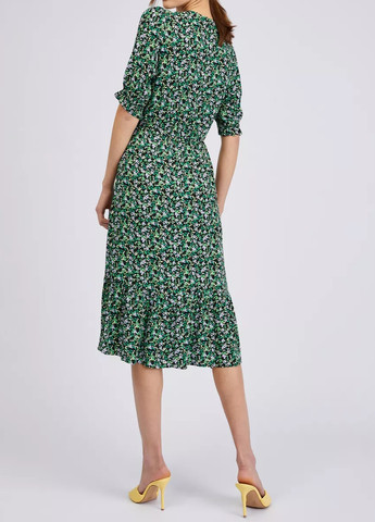 Зеленое повседневный платье Orsay с цветочным принтом