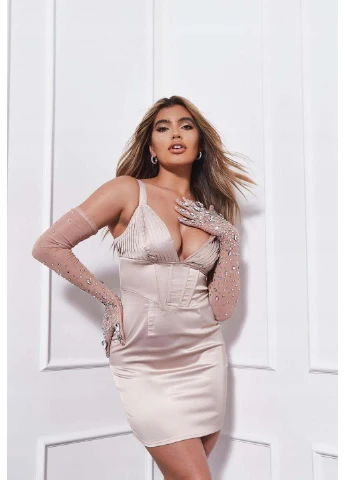 Бежева сукня Missguided однотонна