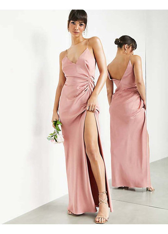 Розовое платье Asos однотонное