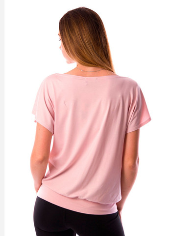 Светло-розовая летняя футболка Meggi