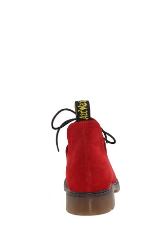 Осенние ботинки rsм-373-11 красный Sothby's из натуральной замши