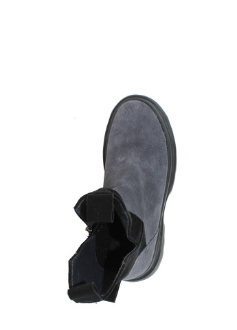 Осенние ботинки dr779-11 серый-черный Dalis из натуральной замши