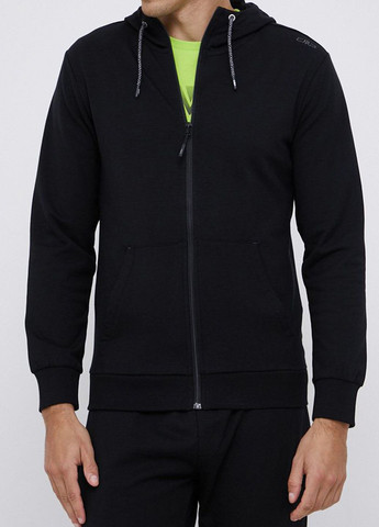 Черная спортивная кофта Man Jacket Fix Hood CMP (264212043)