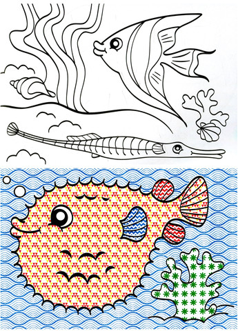 Водная раскраска : Море Л734010У 9789667484378 РАНОК (277167508)