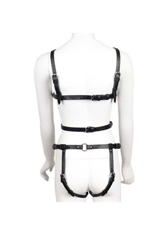 БДСМ комплект одягу Black Leather Bondage Straps Bdsm4u (277229414)