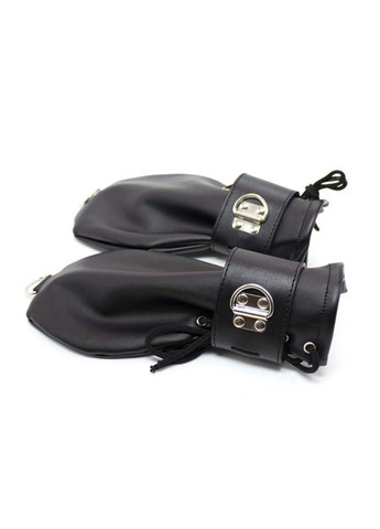 Наручники варежки черные Strict Leather Locking Mittens Bdsm4u (277229529)