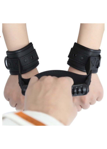 Регулируемые наручники с ручкой для партнера Bondage Handcuffs Bdsm4u (277229563)
