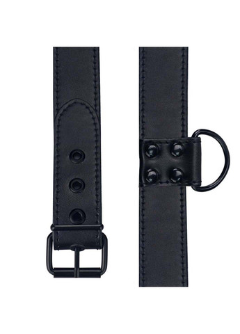 Матовый воротник с поводком Bondage Fetish Black Matt Collar With Leash Lovetoy (277229290)