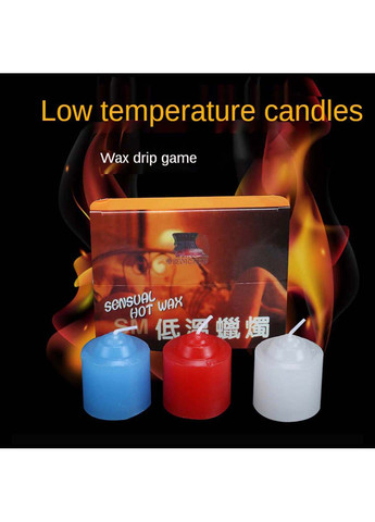 Восковые свечи с низкой температурой плавления Sensual Hot Wax Candles Set Bdsm4u (277229411)