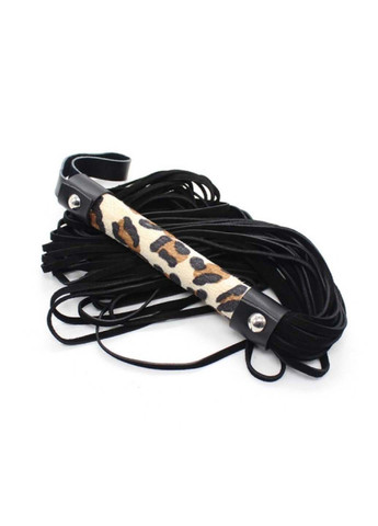 Флоггер бдсм с тигровой ручкой Handmade Leather Whip Props Bdsm4u (277229499)