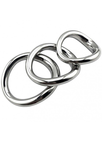 Стальное эрекционное кольцо на головку пениса Curved Penis Ring Medium Bdsm4u (277229551)
