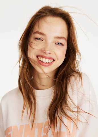 Молочний толстовка H&M однотонний (277171866)