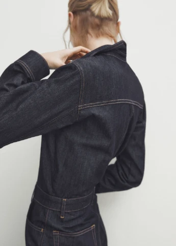 Комбінезон Massimo Dutti однотонний синій повсякденний