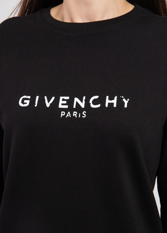Черный хлопковый свитшот с логотипом Givenchy - крой однотонный черный кэжуал - (277237674)