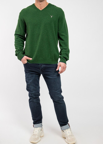 Зеленый шерстяной пуловер Gant (277237669)