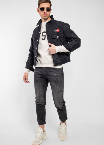 Бежевый хлопковый свитшот с лого Yves Saint Laurent - крой бежевый кэжуал - (277281475)