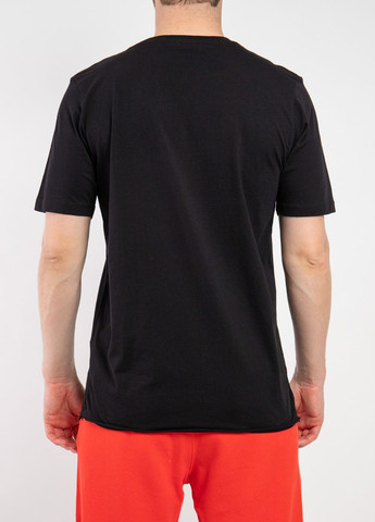 Черная белая футболка с круглым вырезом Yves Saint Laurent