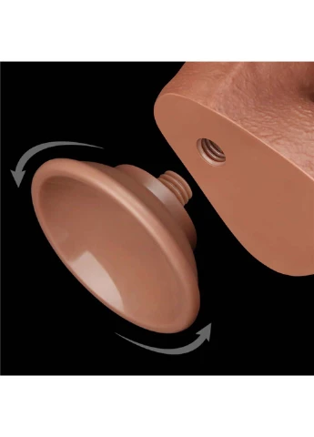 Фаллоимитатор на присоске Sliding Skin Dual Layer Dong Brown 8.5 Lovetoy (277608409)