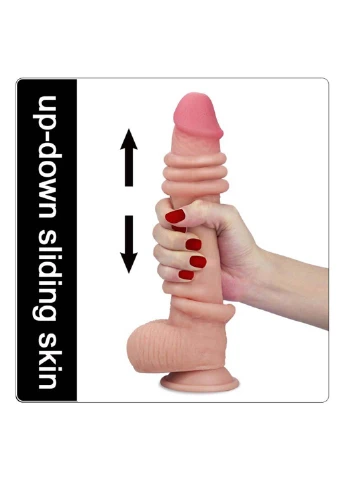 Фаллоимитатор на присоске Sliding Skin Dual Layer Dong 8.0 Lovetoy (277608420)