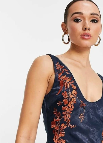 Темно-синее платье Asos