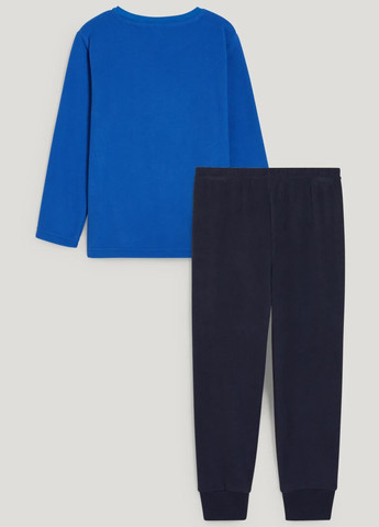 Синяя всесезон флисовая пижама (свитшот, штаны) C&A