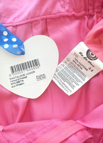Розовый летний комплект костюм шовковий для девочки брюки-капри-джогери + футболка tf5801 To Be Too