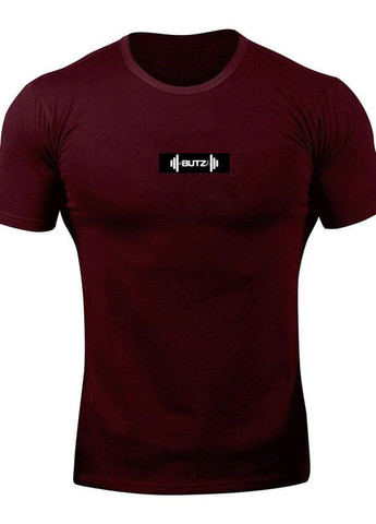 Бордовая мужская футболка BUTZ