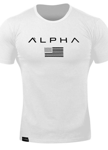Біла чоловіча футболка Alpha
