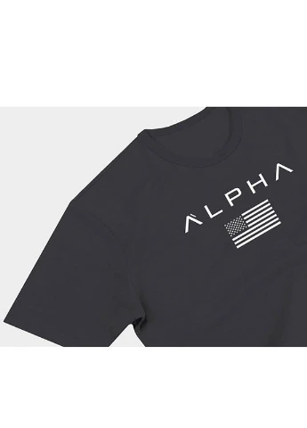 Сіра чоловіча футболка Alpha