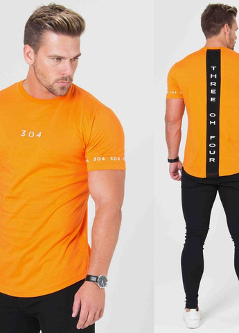 Оранжевая мужская футболка Alpha