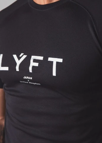 Чорна чоловіча футболка Lyft
