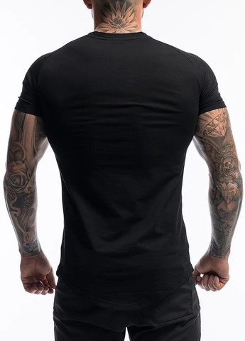 Чорна чоловіча футболка ECHT