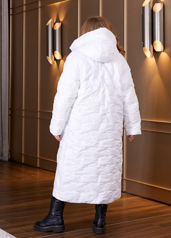 Біла зимня зимова куртка-пальто куртка-пальто No Brand