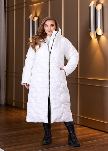 Белая зимняя зимняя куртка-пальто куртка-пальто No Brand