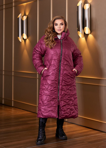 Бордова зимня зимова куртка-пальто куртка-пальто No Brand