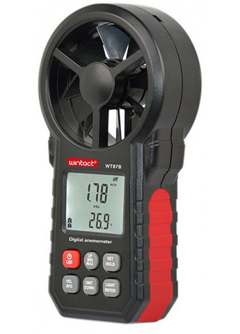 Анемометр USB-крильчатий, Bluetooth 0,3-30м/с, -10-45°C Wintact (277689699)