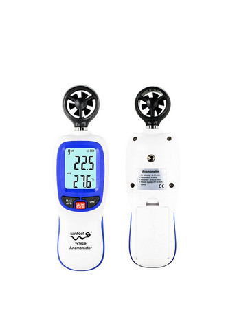 Анемометр крыльчатый Bluetooth 0,3-30 м/с, -10-45°C Wintact (277693558)