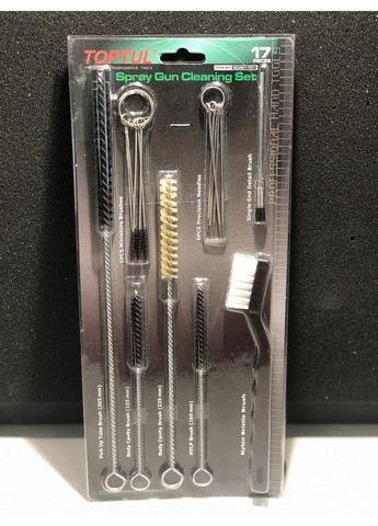 Щітки для чищення фарбопульта набір 17од. TOPTUL (277691565)