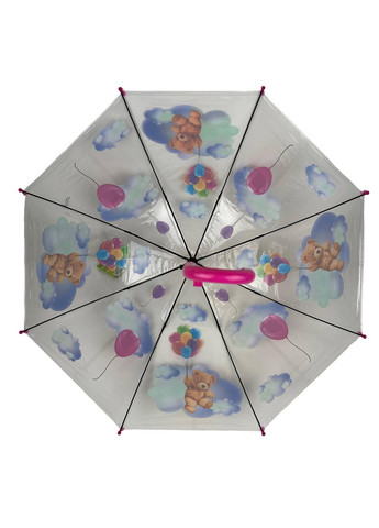 Прозрачный детский зонт трость полуавтомат Rain (277689314)