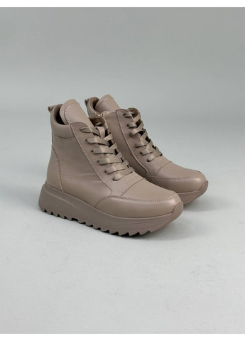 Женские кожаные кроссовки VZUTIK бежевые всесезоны (277690908)