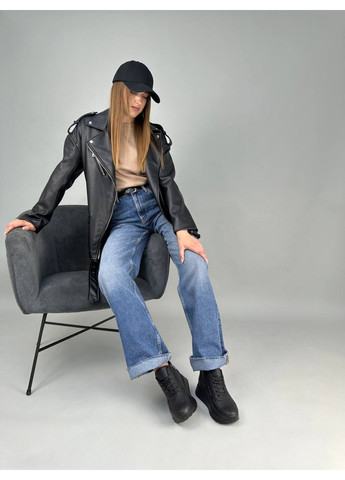 Шкіряні жіночі кросівки VZUTIK чорні всесезони (277690898)