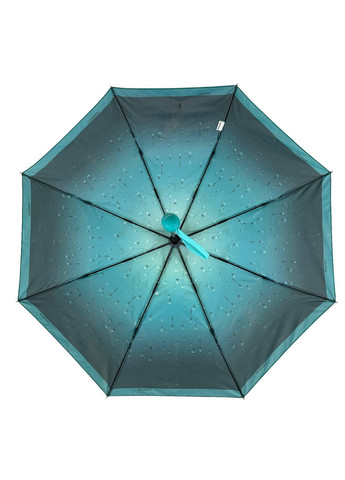 Бирюзовый зонт полуавтомат женский Toprain (277690312)