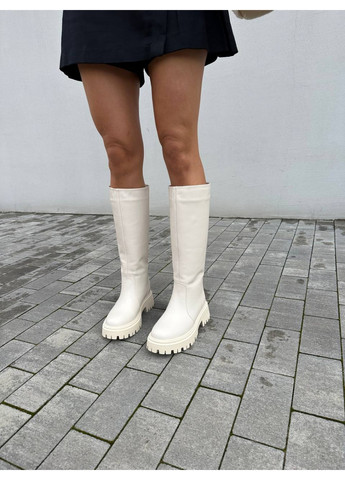 Осенние женские кожаные сапоги VZUTIK