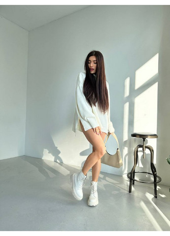 Осенние кожаные женские ботинки VZUTIK